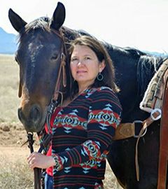 Woman with her horse.